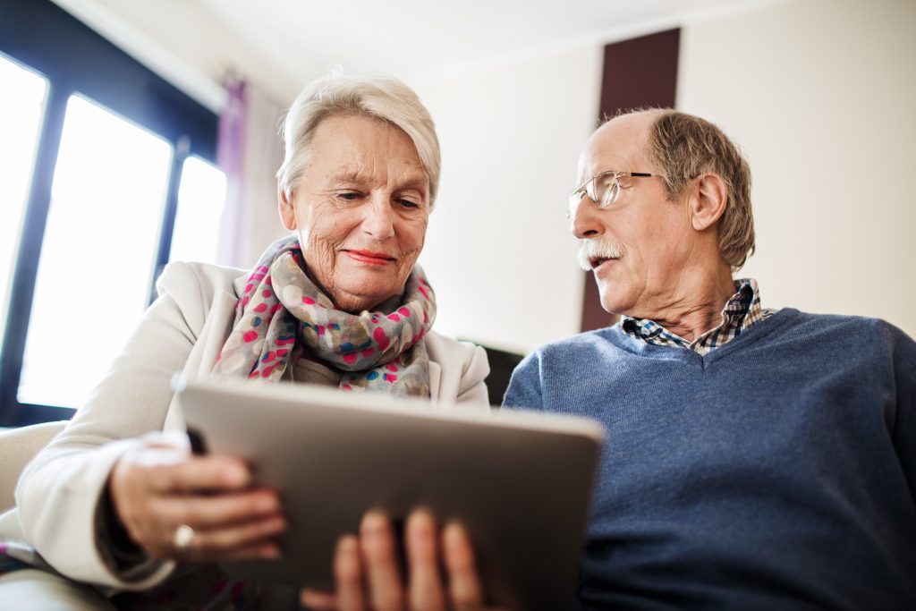 Senior Couple With Digital Tablet
